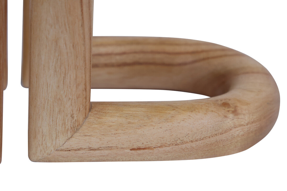 Image of Arlo Natural Wood Set Of 2 Bookends