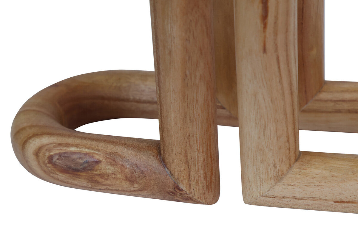 Image of Arlo Natural Wood Set Of 2 Bookends