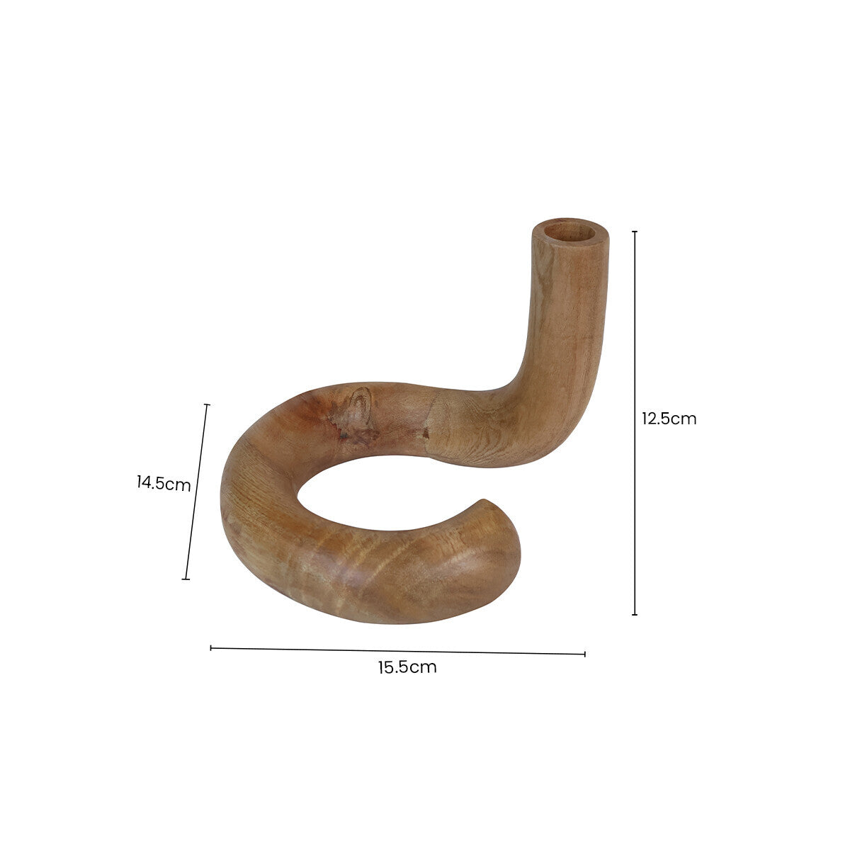 Image of Arlo Natural Wood Candle Holder