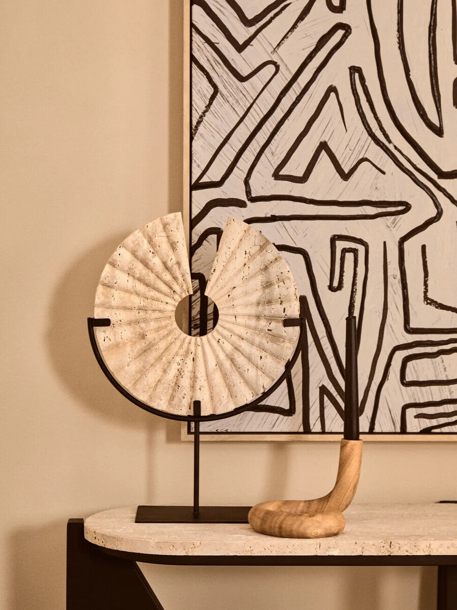 Image of Arlo Natural Wood Candle Holder