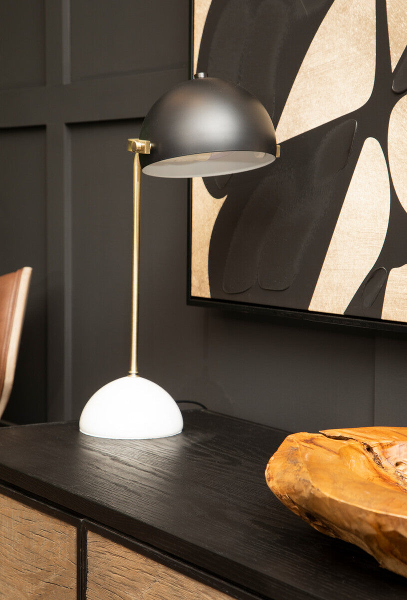 Image of Murdoch Brass Finish Table Lamp with Marble Base