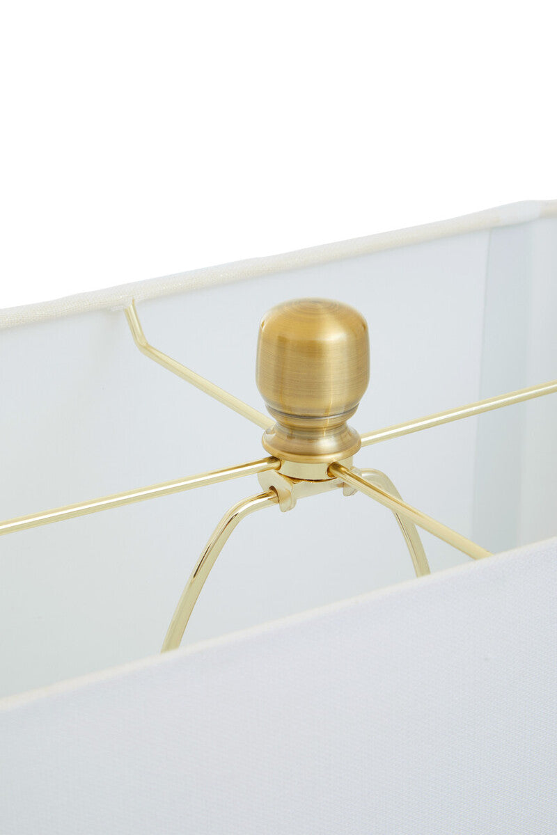 Image of Edith Table Lamp in White Marble and Gold