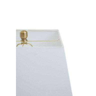 Image of Elora Circular Marble Table Lamp with Ivory Shade