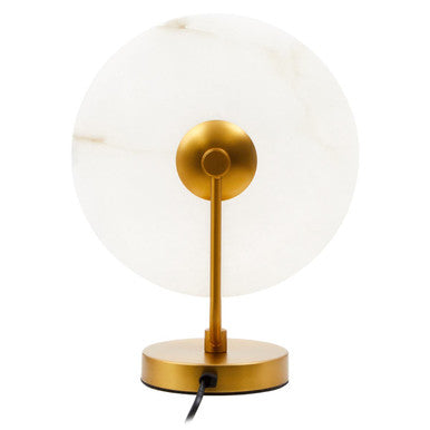 Image of Waldorf White Marble And Gold Finish Table Lamp