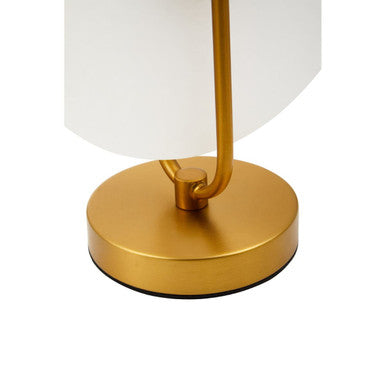 Image of Waldorf White Marble And Gold Finish Table Lamp