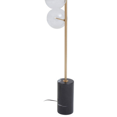 Image of Abira Five Bulb Black Marble Base Floor Lamp