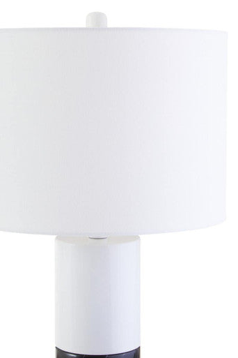 Image of Eben Black and White Marble Table Lamp
