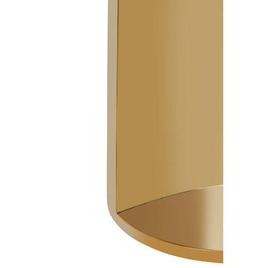 Image of White Marble Effect Round Side Table with Gold Finish Metallic Base, Carlox