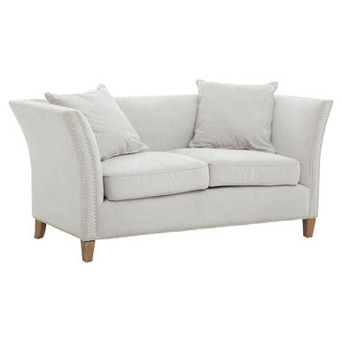 Image of 2 Seater Grey Fabric Sofa, Sutton