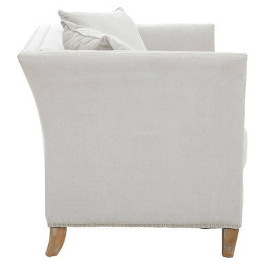 Image of 2 Seater Grey Fabric Sofa, Sutton
