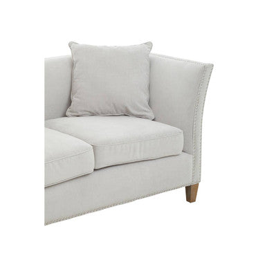 Image of 2 Seater Grey Fabric Sofa, Sutton