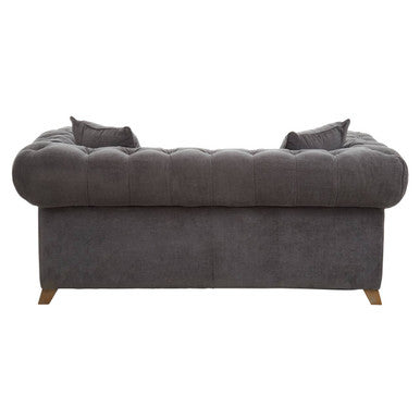 Image of 2 Seater Grey Fabric Sofa, Spencer