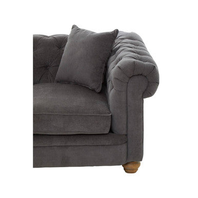 Image of 2 Seater Grey Fabric Sofa, Spencer
