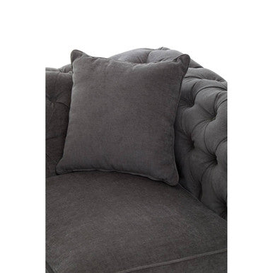 Image of 2 Seater Grey Fabric Sofa, Spencer