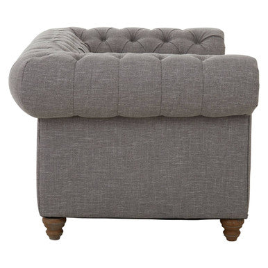 Image of 2 Seater Grey Linen Sofa, Stella