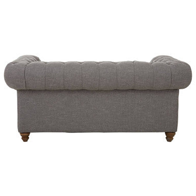 Image of 2 Seater Grey Linen Sofa, Stella