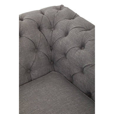 Image of 2 Seater Grey Linen Sofa, Stella