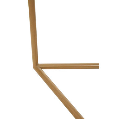 Image of Set of 3 Black Marble Triangular Nesting Tables with Matte Gold Metal Frames, Varana