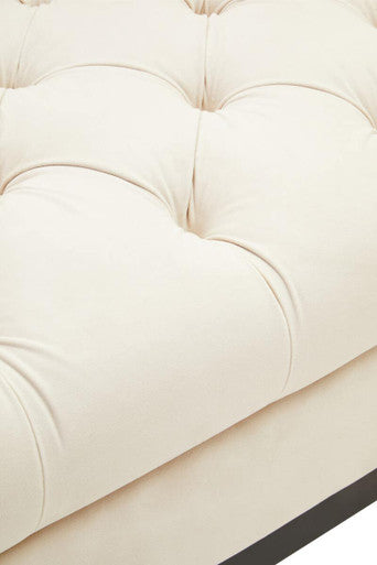Image of 2 Seater Ivory Fabric Sofa, Sefira