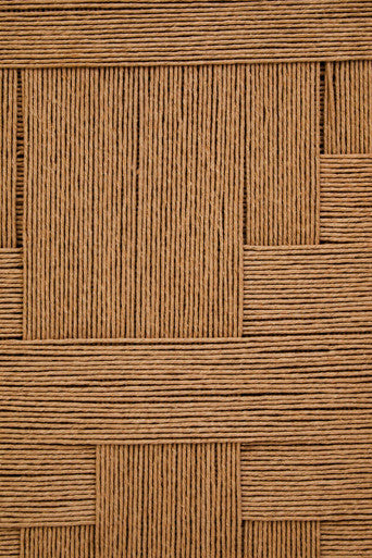 Image of Teora Mango Wood Paper Rope Detail Four Door Sideboard