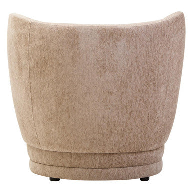 Image of Delray Deep Stone Chenille Curved Chair