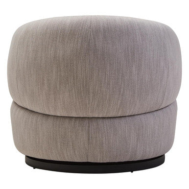 Image of Bordo Textured Grey Curved Swivel Chair