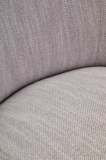 Image of Bordo Textured Grey Curved Swivel Chair