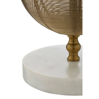 Image of Melora Round Marble Gold Finish Table Lamp Base