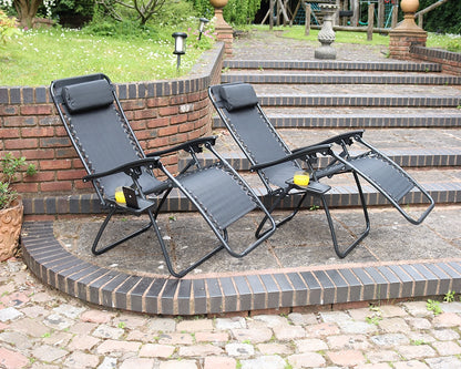 Zero Gravity Relaxer 2pcs - Black