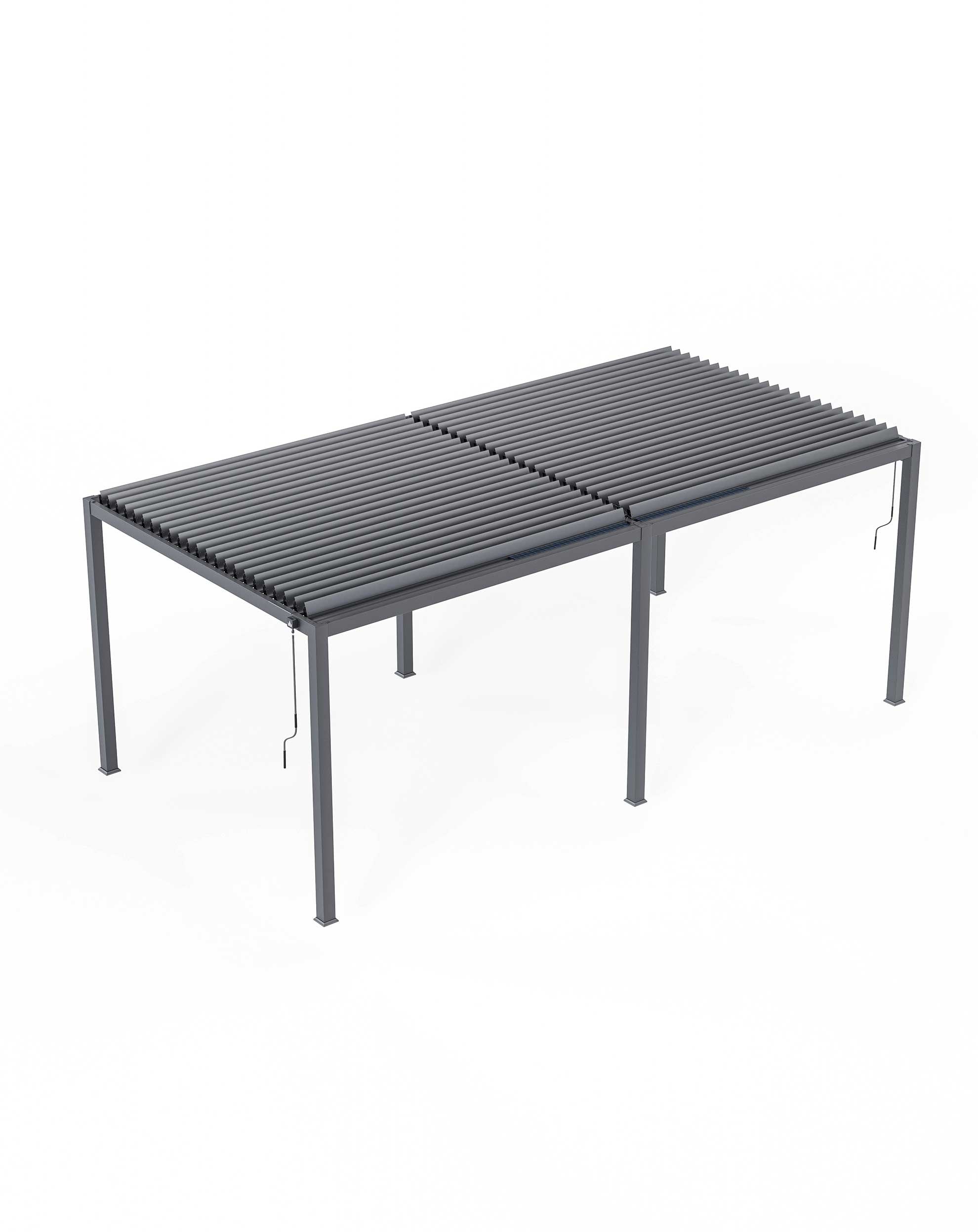 Image of Luxe 6x3m Pergola with Solar Lighting System and Voice Control