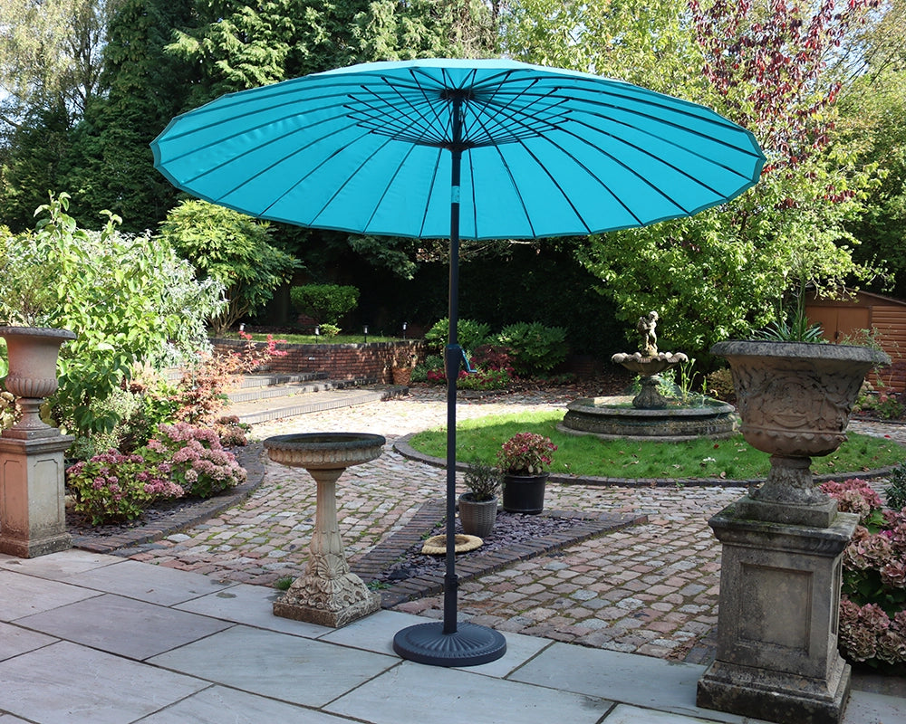 Shanghai Crank and Tilt Parasol - Aqua