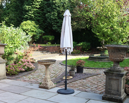 Crank and Tilt Parasol Powder Coated Pole - Ivory, 2.5M