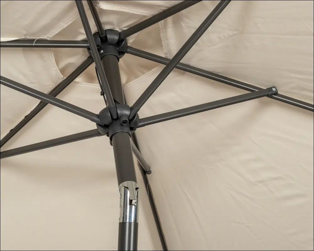 Crank and Tilt Parasol Powder Coated Pole - Ivory, 2.5M