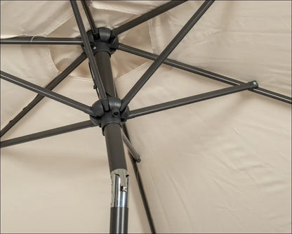 Crank and Tilt Parasol Powder Coated Pole - Ivory, 2.5M