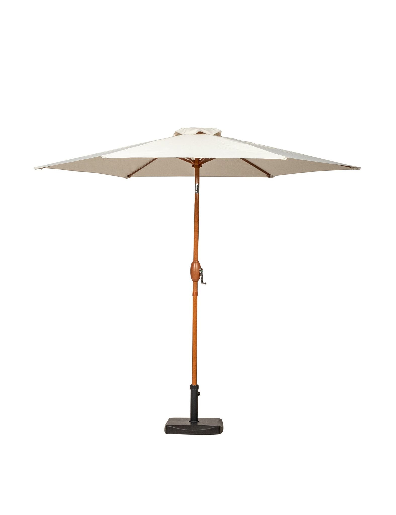 Woodlook Crank and Tilt Parasol - Ivory, 2.5M
