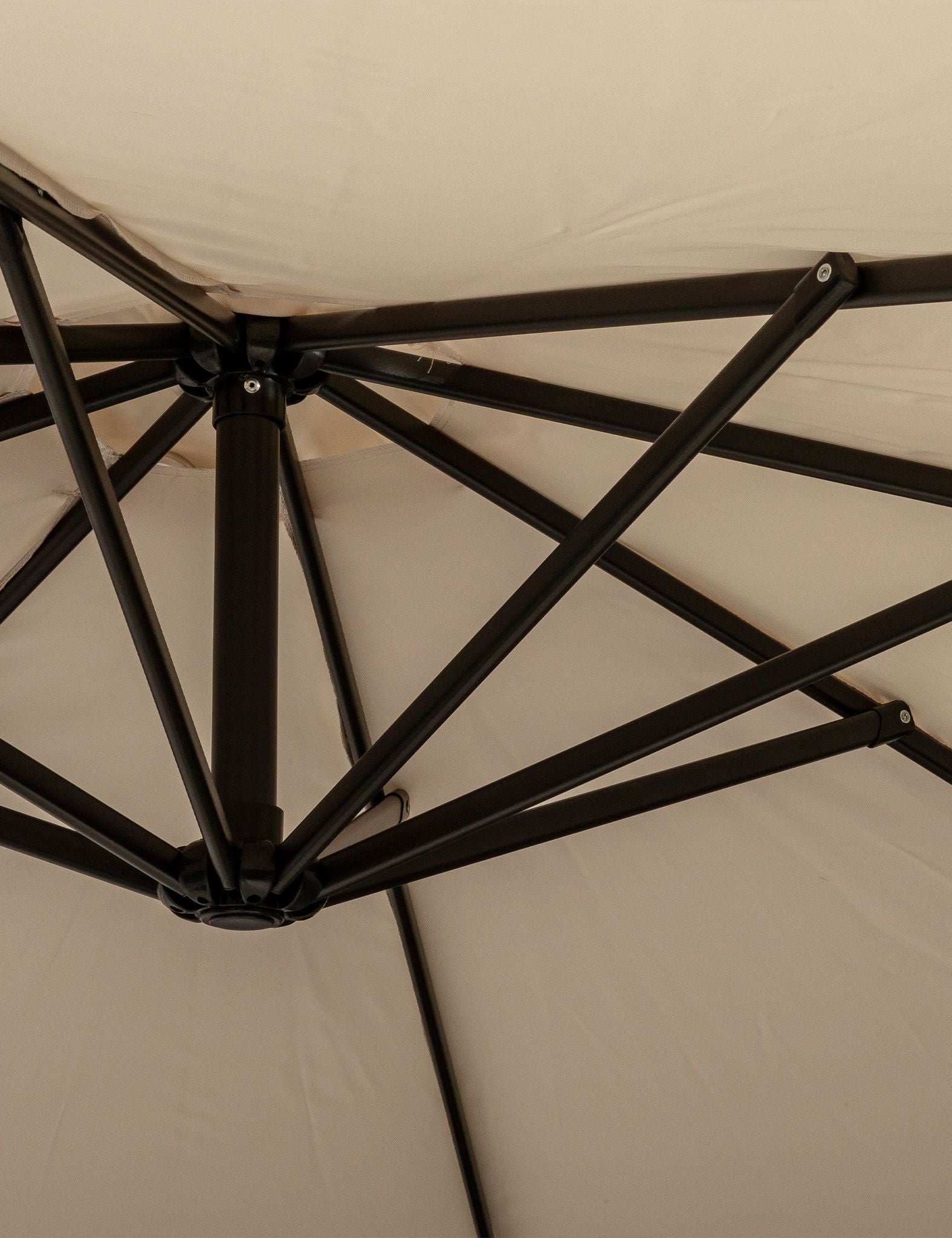 Image of Deluxe Pedal 3M Operated Rotational Cantilever Parasol - Ivory