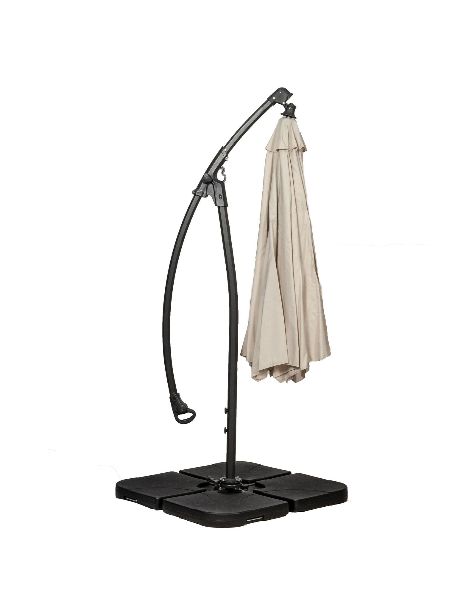 Image of Deluxe Pedal 3M Operated Rotational Cantilever Parasol - Ivory