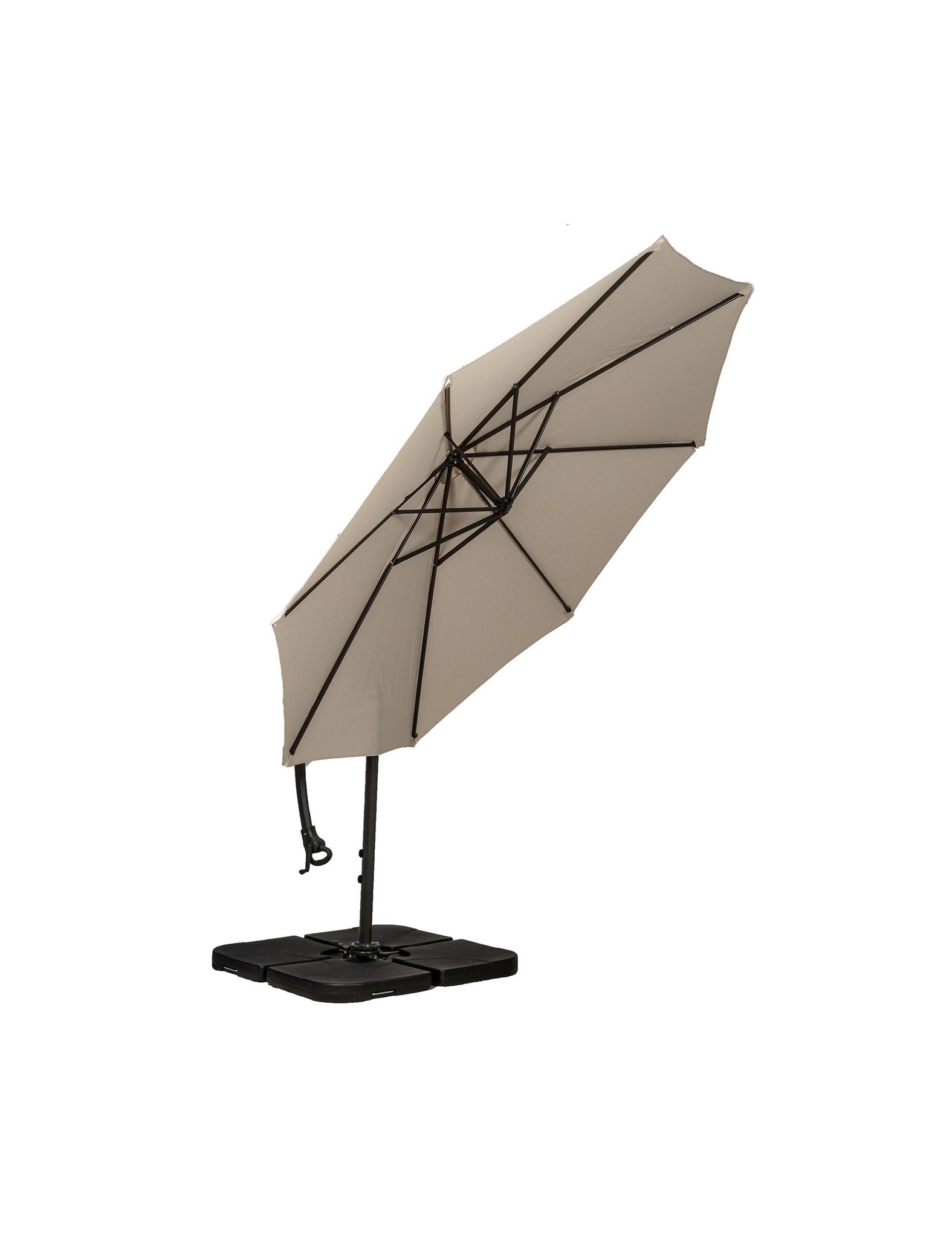 Image of Deluxe Pedal 3M Operated Rotational Cantilever Parasol - Ivory