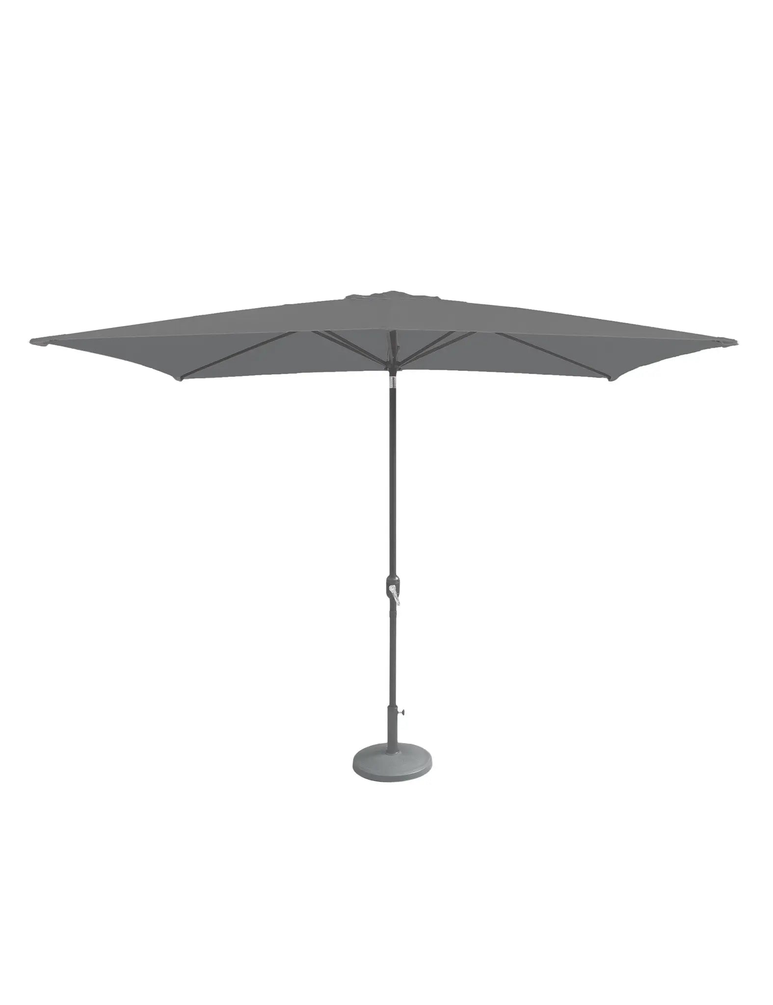 Crank and Tilt Rectangular Parasol - Grey