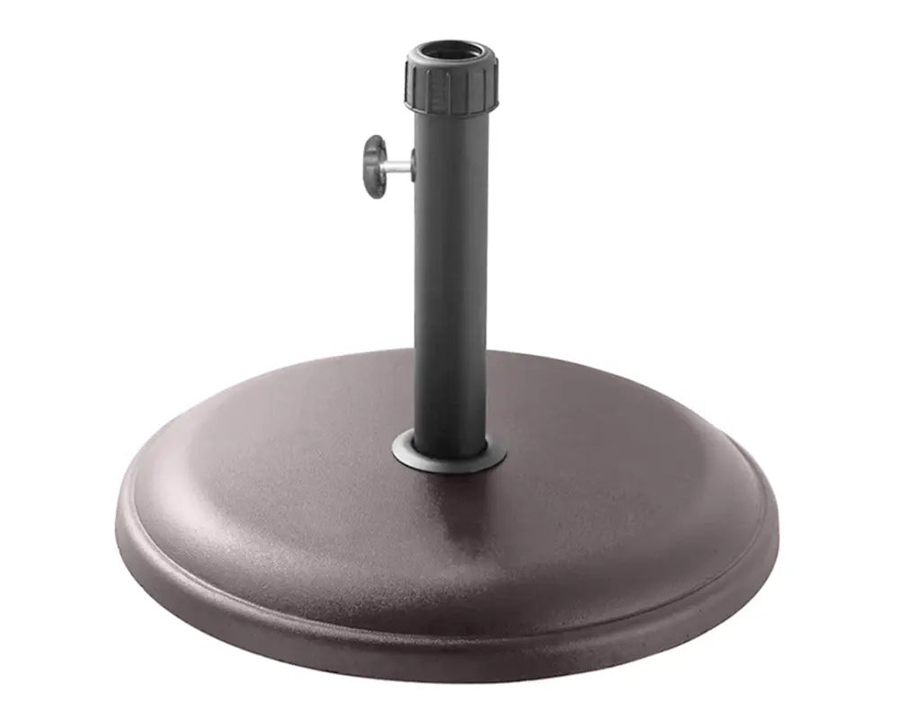 Polycrete Outdoor Parasol Base 16kg Round - Brown