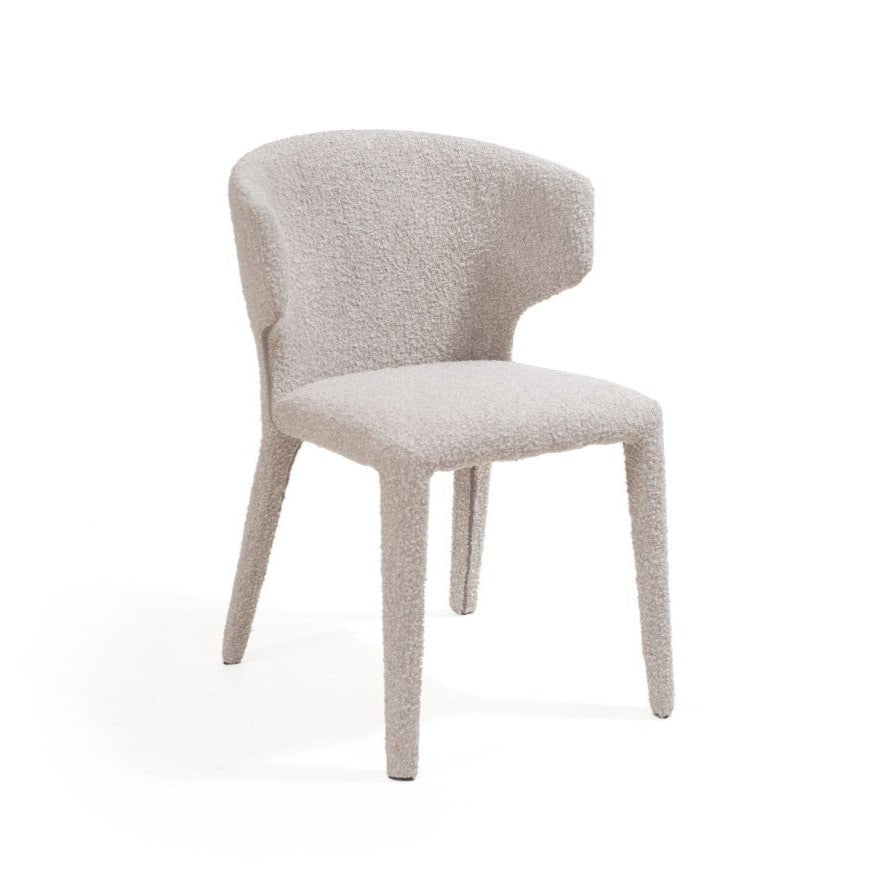 Image of Vela Dining Chair - Chex Steam Bouclé