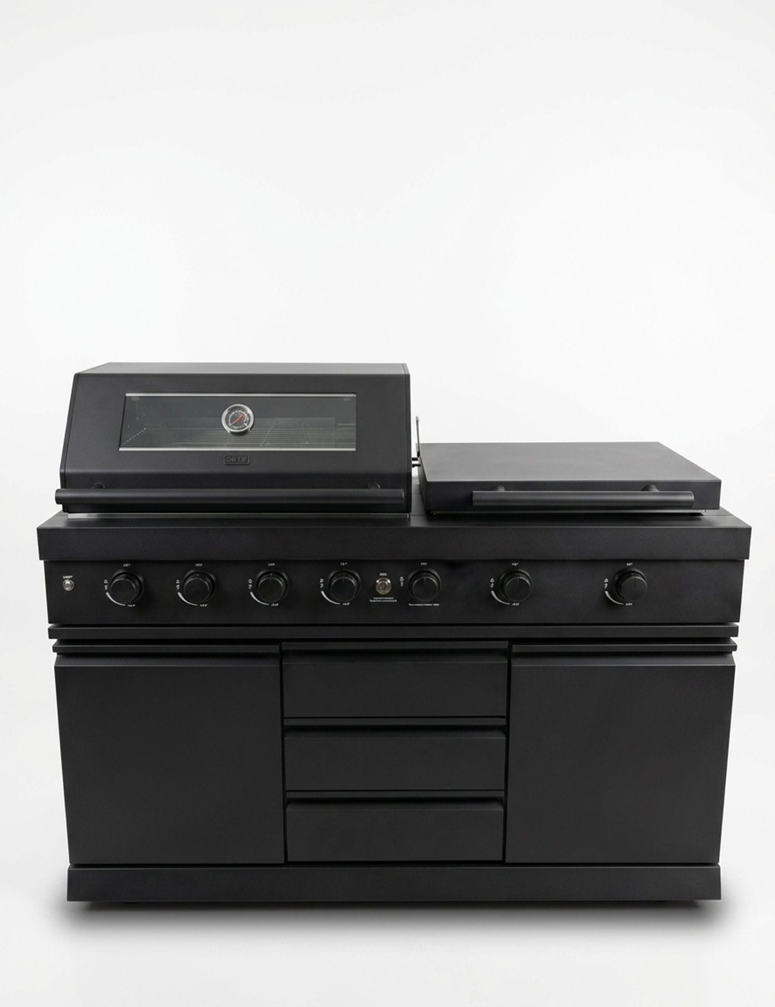 Image of Luxe Outdoor Kitchen 7 Burner with Sink and Fridge
