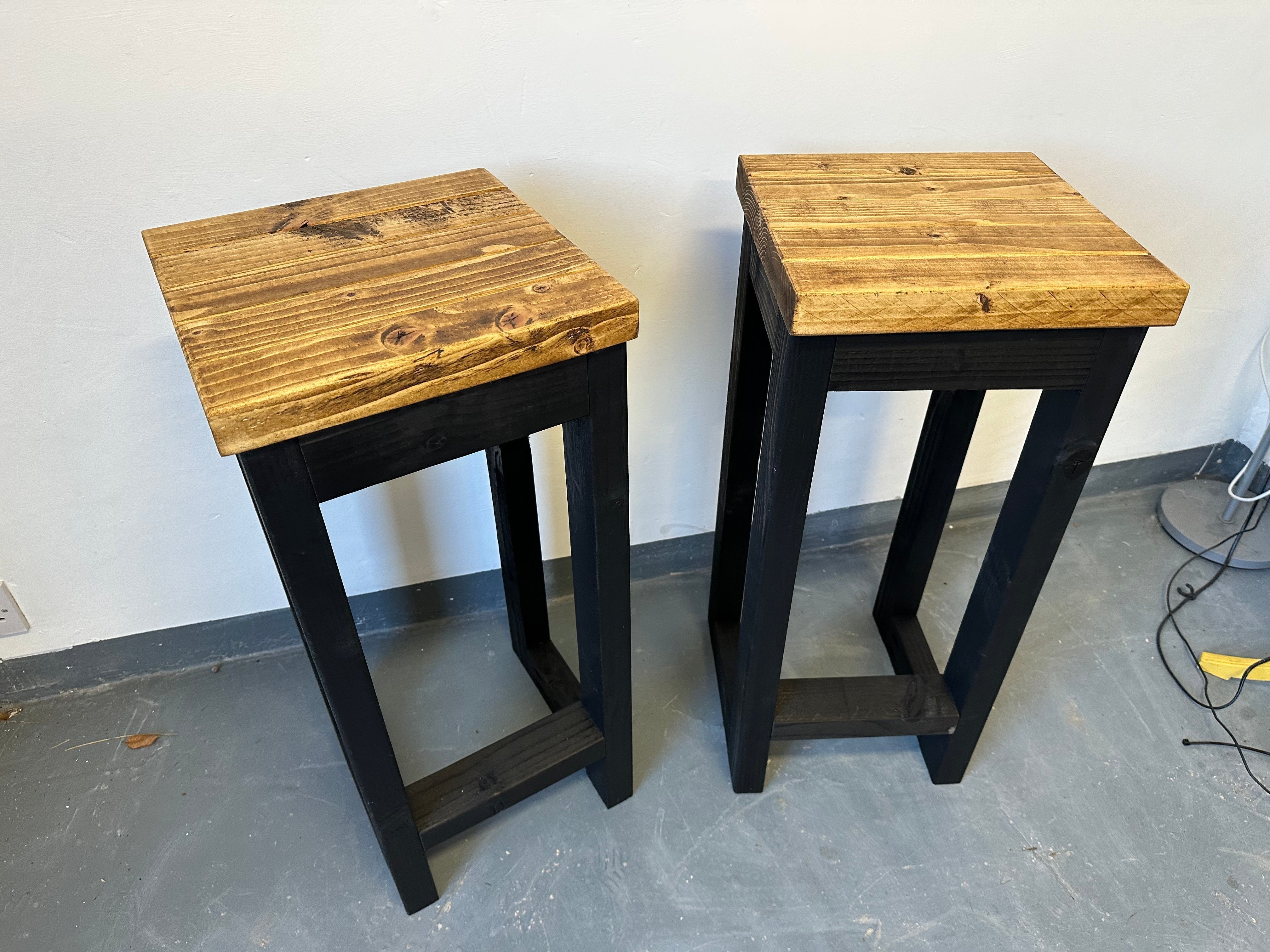 Image of Set of 2 Handmade Industrial Bar Stools