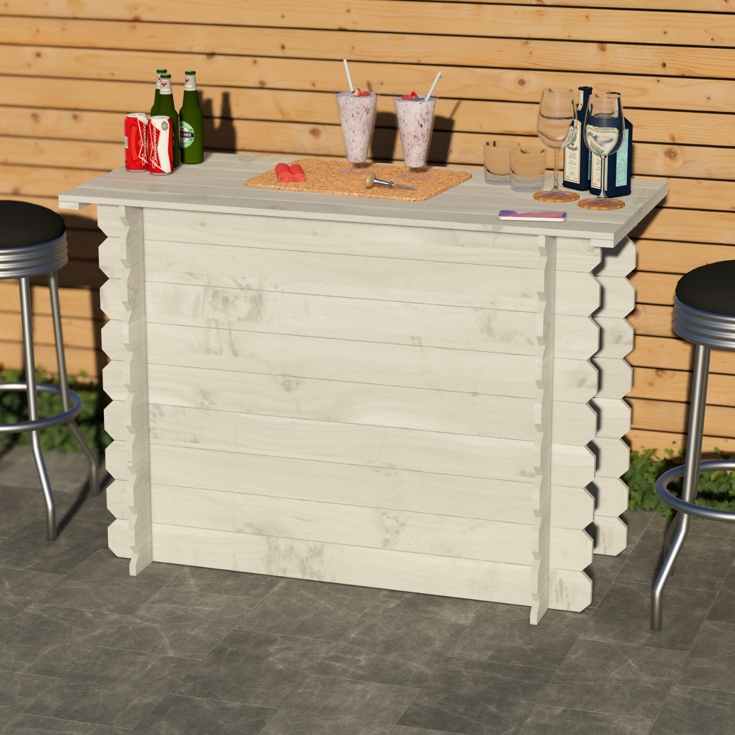 Image of Rustic Wooden Interlock Bar