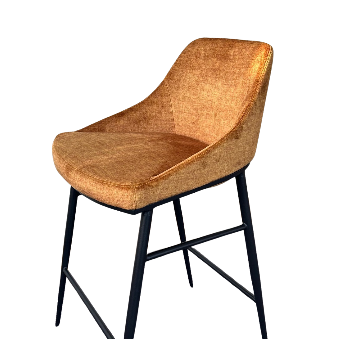 Image of Vai Barstool - Bella Velour Amber