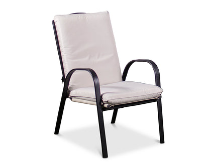 Amalfi Padded Dining Set - 4 Seater