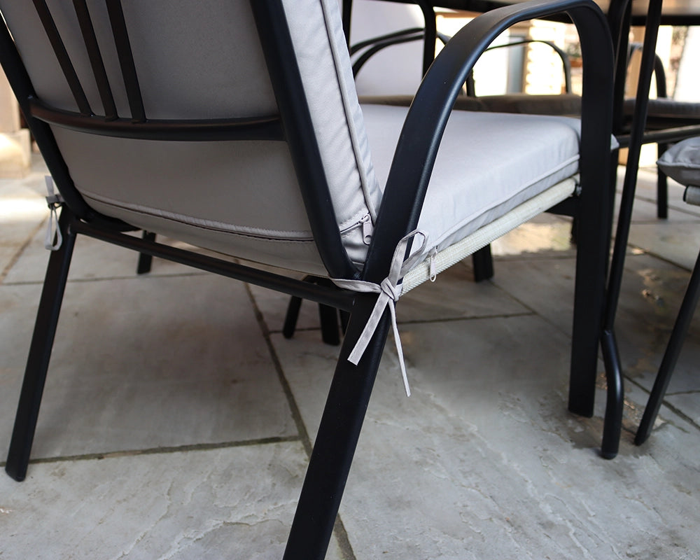 Amalfi Padded Dining Set - 4 Seater