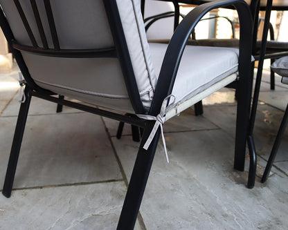 Amalfi Padded Dining Set - 4 Seater