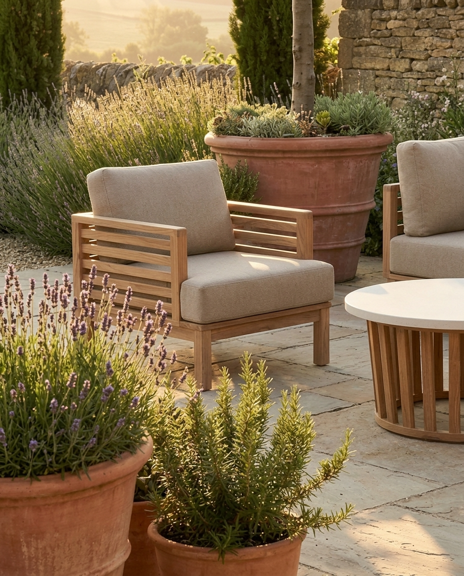 Image of AMIRA 5-Seater Lounging Set with Coffee Table