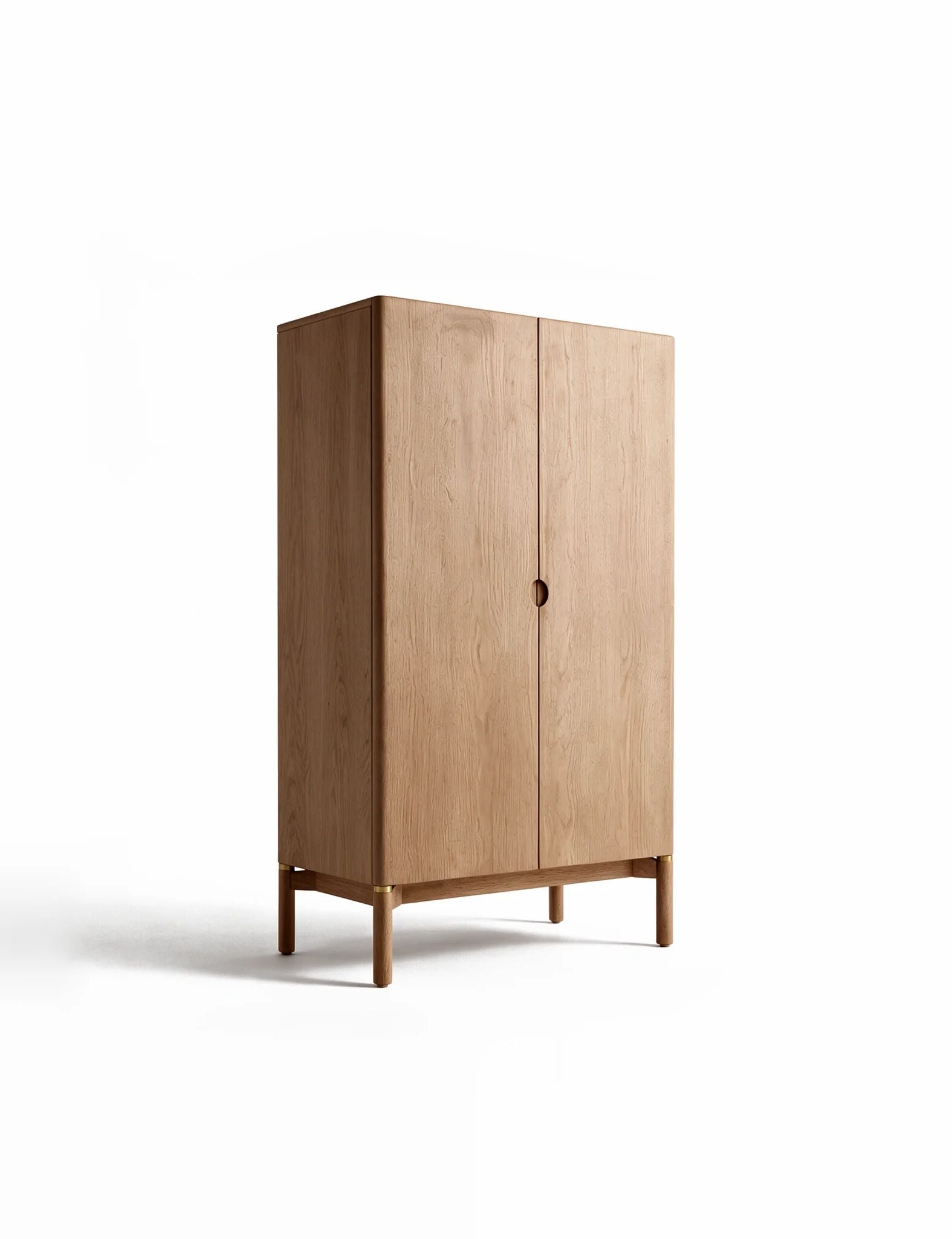 Image of ARKA Mid Oak 2-Door Cupboard